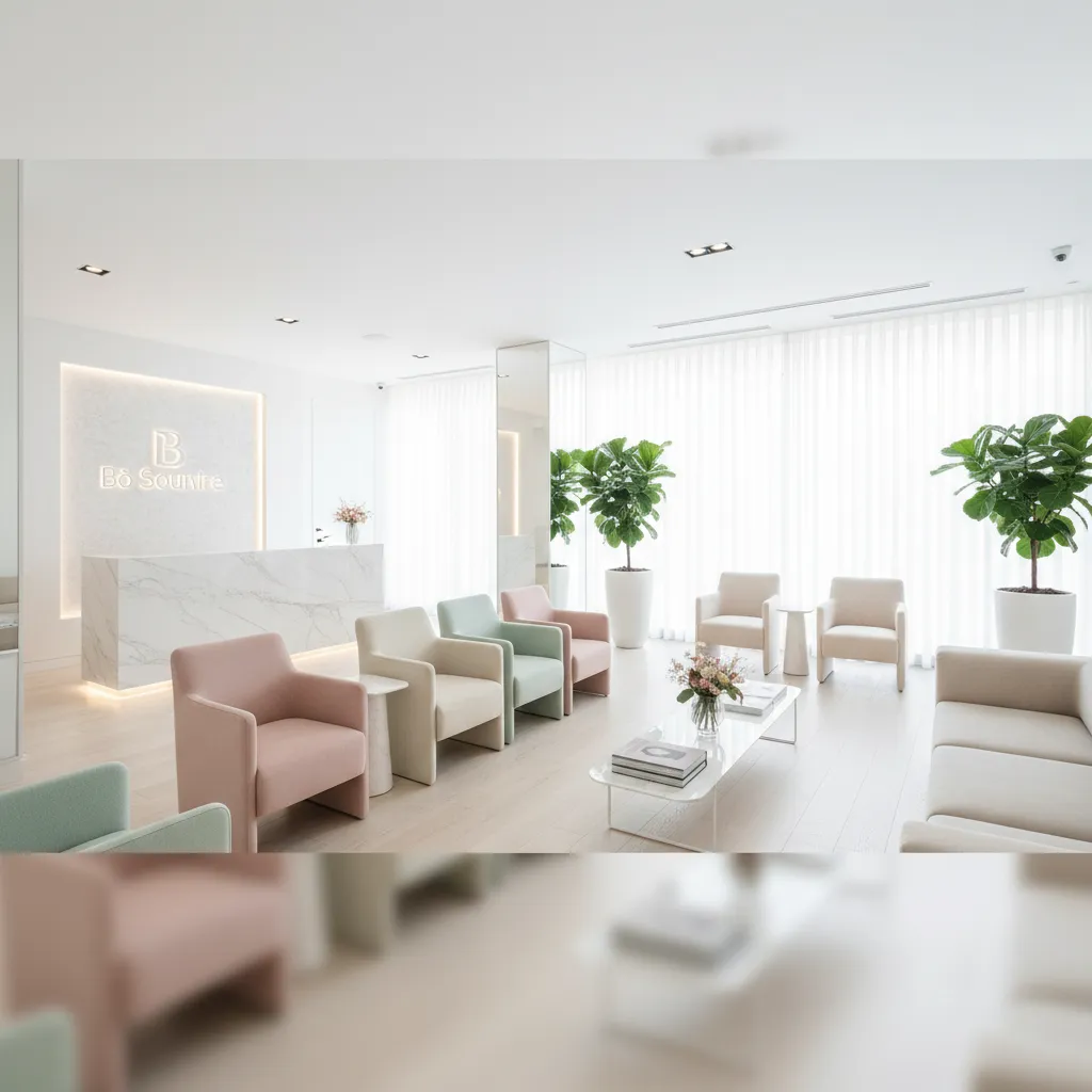 Vue moderne de la clinique dentaire Bô Sourire à Agdal Rabat