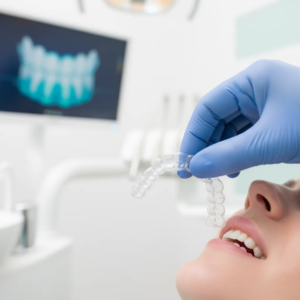 Patient consultant un orthodontiste pour bagues dentaires à la Clinique Bô Sourire Rabat