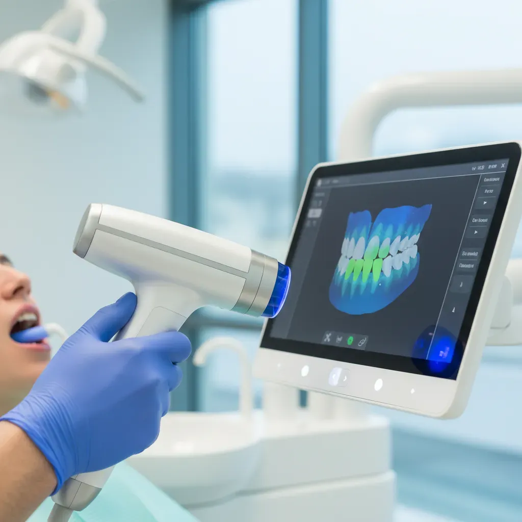 Dentiste examinant un patient à Agdal