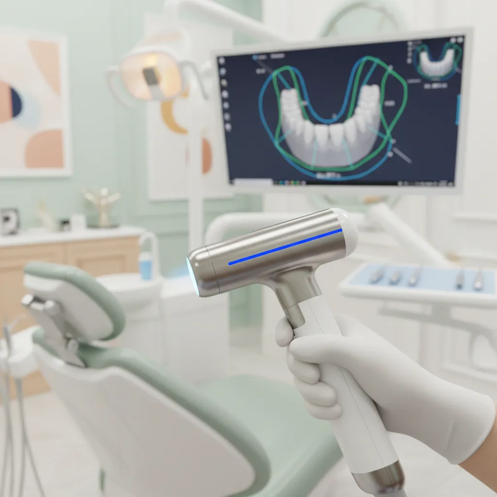 Dentiste pédiatrique examinant les dents d'un enfant à la clinique Bô Sourire Rabat