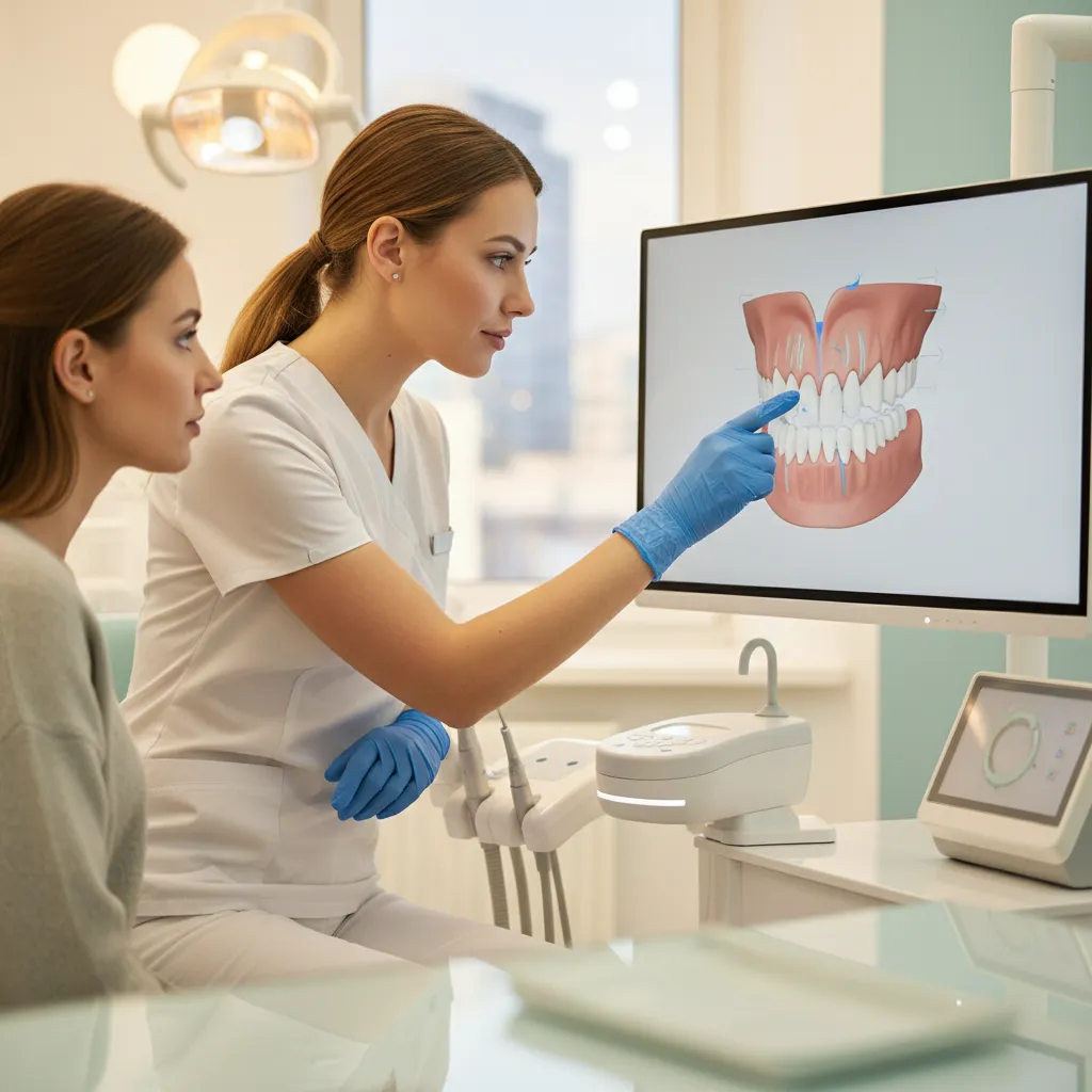 Équipe de dentistes Bô Sourire à Rabat expliquant la procédure de greffe osseuse et Hollywood Smile