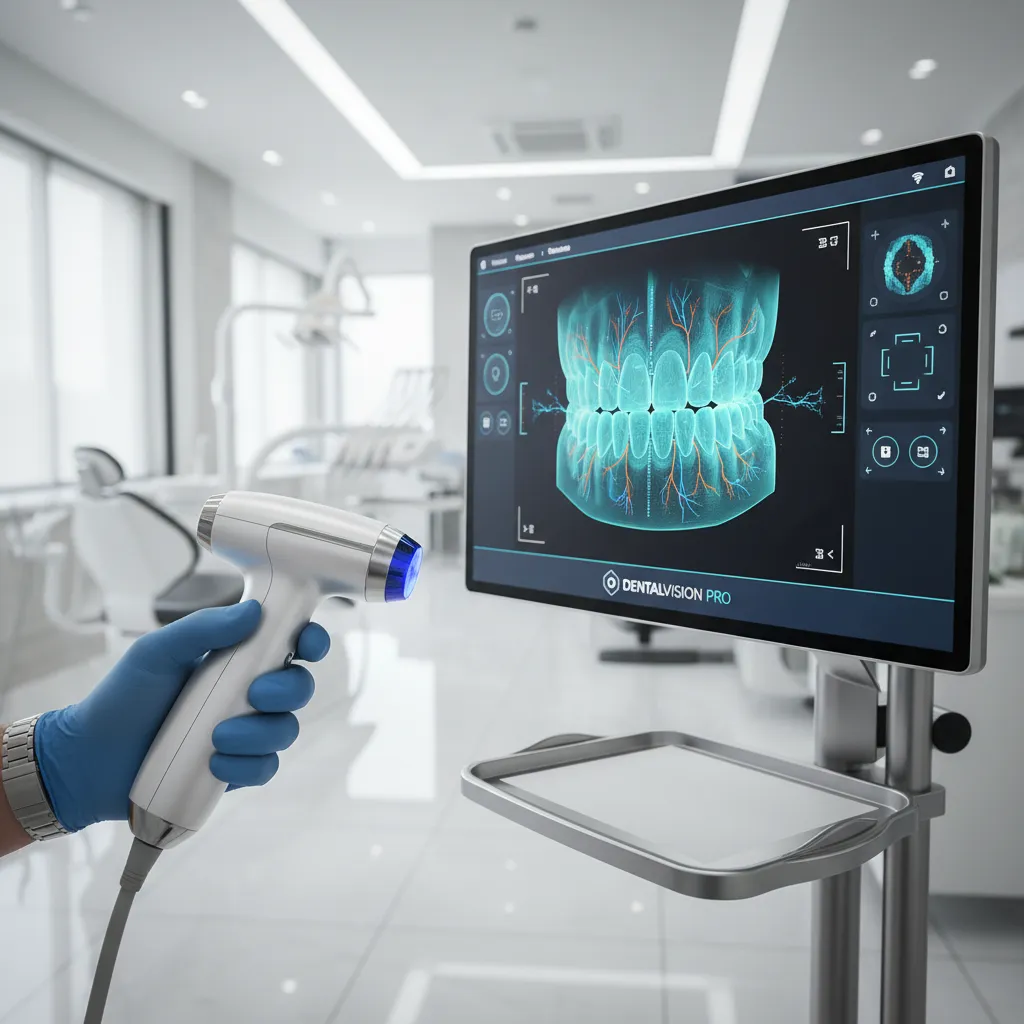 Patient nettoyant gouttières Invisalign pour hygiène bucco-dentaire optimale