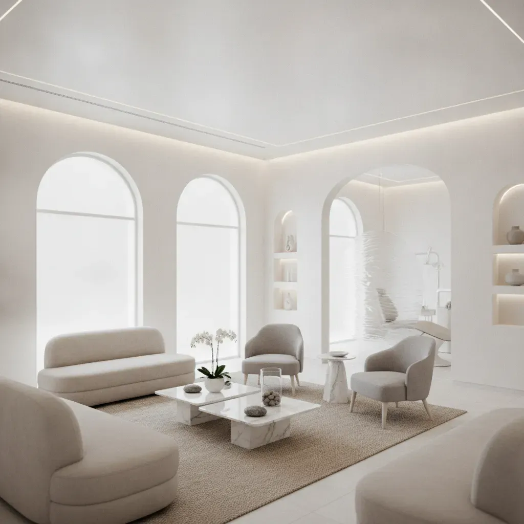 Intérieur moderne et accueillant du cabinet dentaire Bô Sourire Agdal Rabat