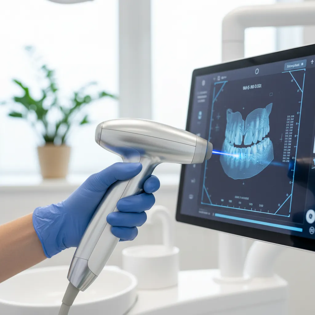 Scanner dentaire 3D en action pour un diagnostic précis à la clinique Bô Sourire Agdal