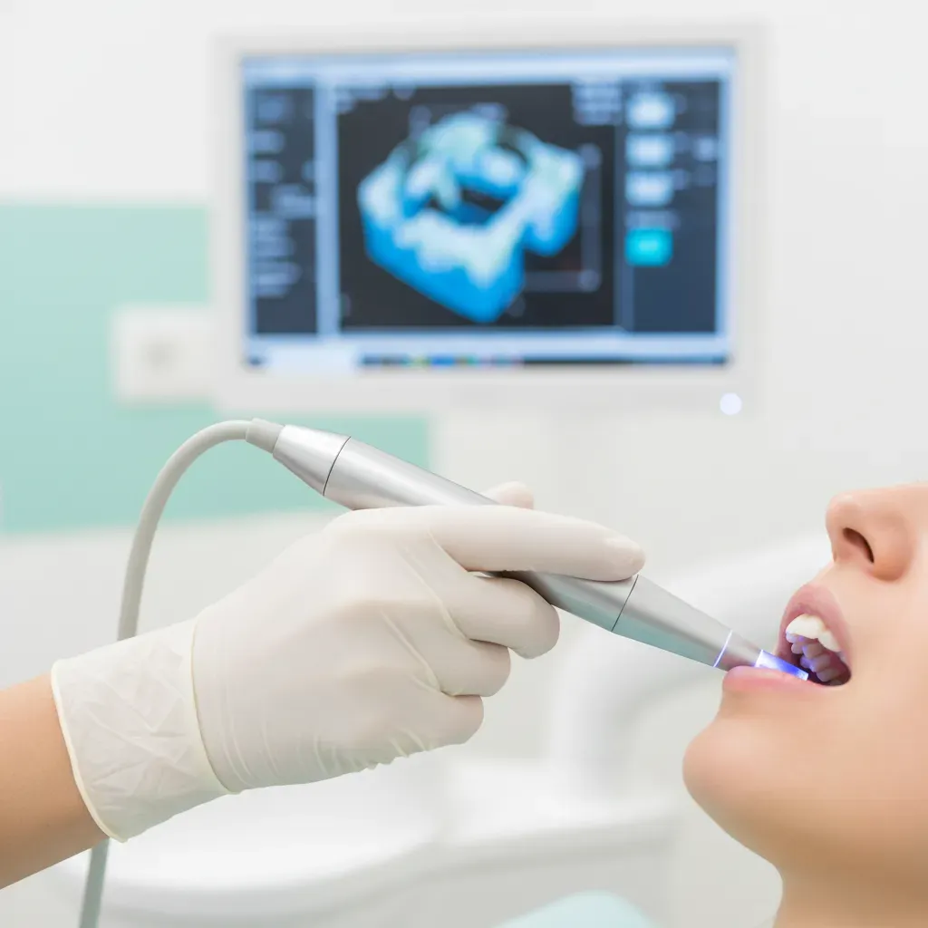Équipe dentaire Bô Sourire Agdal utilisant un scanner dentaire pour un diagnostic précis