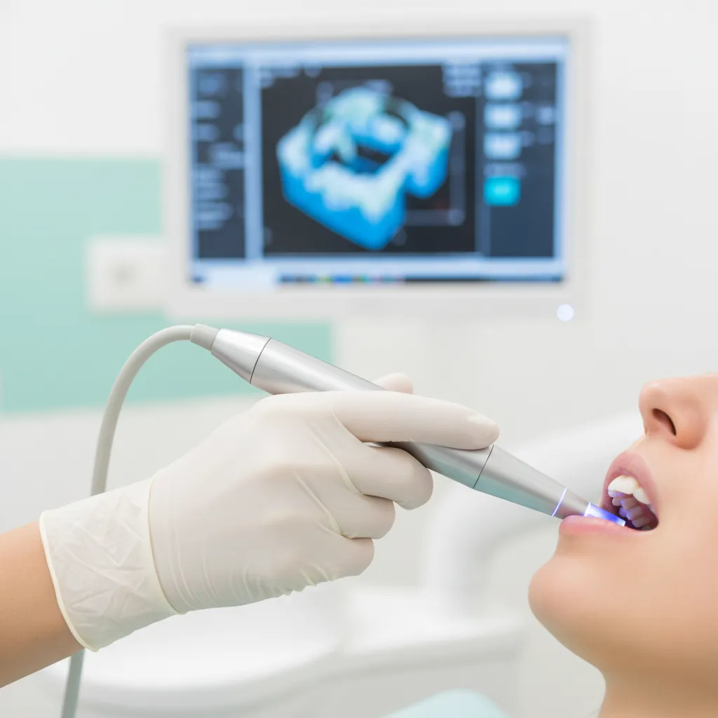 Équipe dentaire Bô Sourire Agdal utilisant un scanner dentaire pour un diagnostic précis