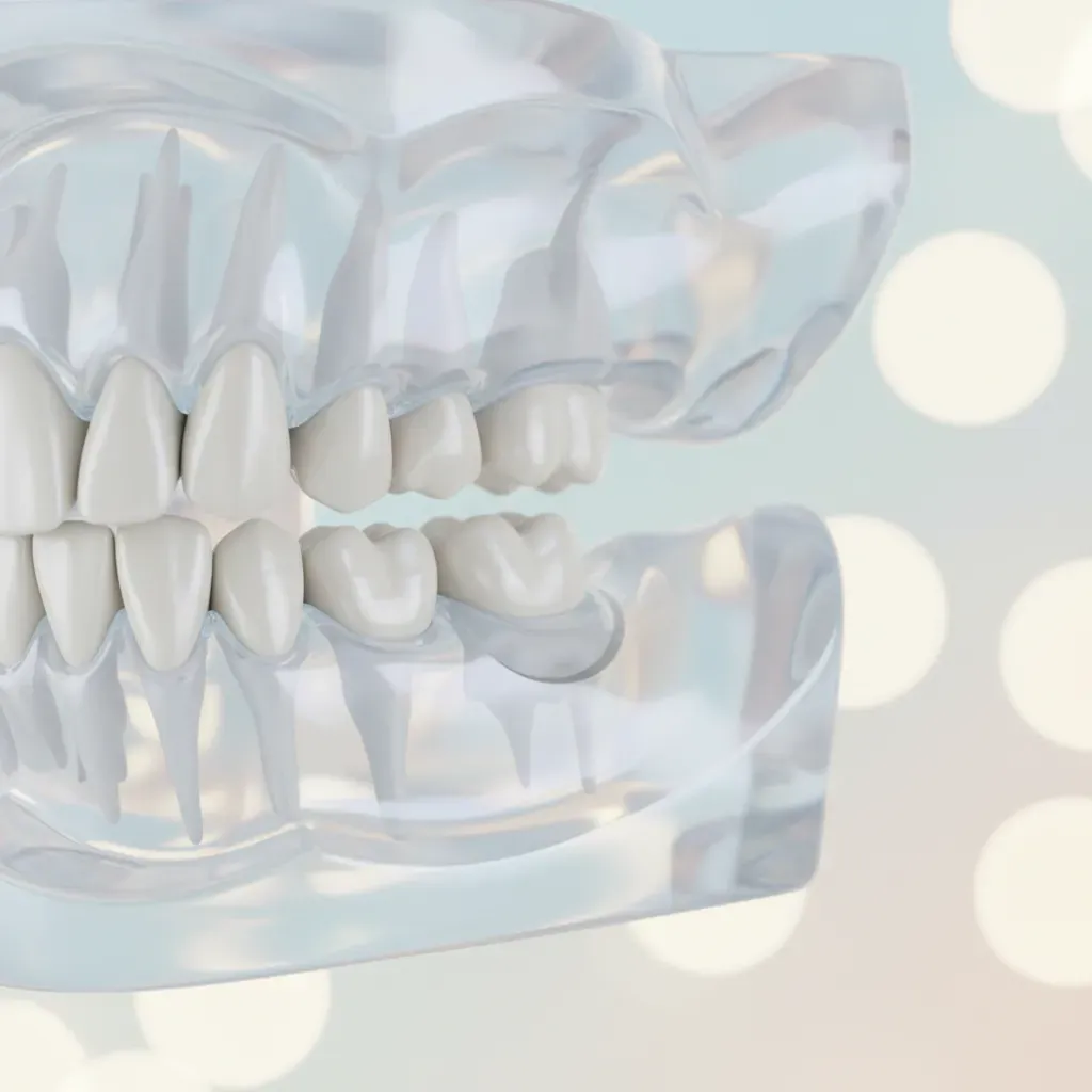Radiographie 3D scanner dentaire montrant une mâchoire pour planification de greffe osseuse à la clinique Bô Sourire Agdal