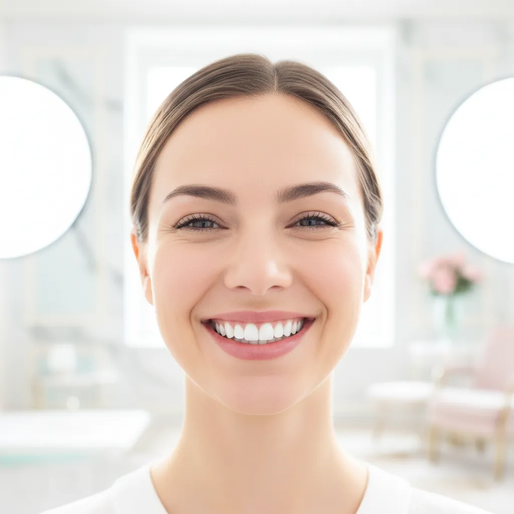 Sourire éclatant après traitement implants dentaires et greffe osseuse Bô Sourire