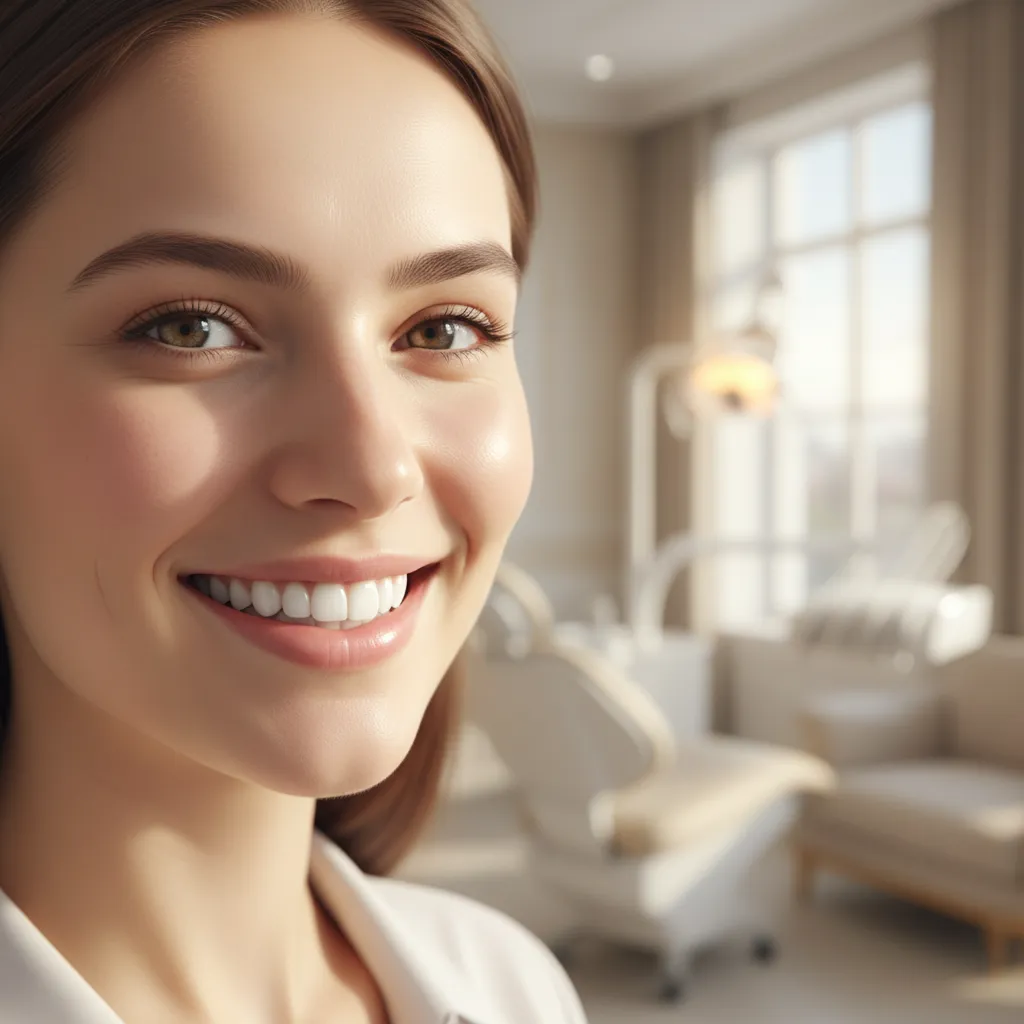 Sourire parfait après traitement Invisalign à la Clinique Bô Sourire Agdal