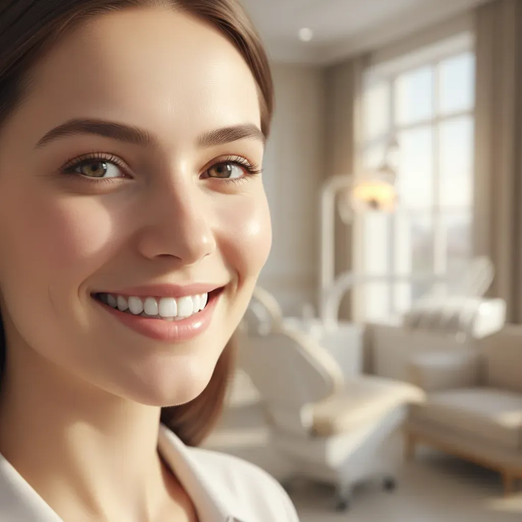 Sourire parfait après traitement Invisalign à la Clinique Bô Sourire Agdal